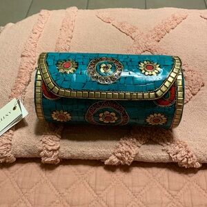 CYLINDER MTL CLUTCH TURQUOISE